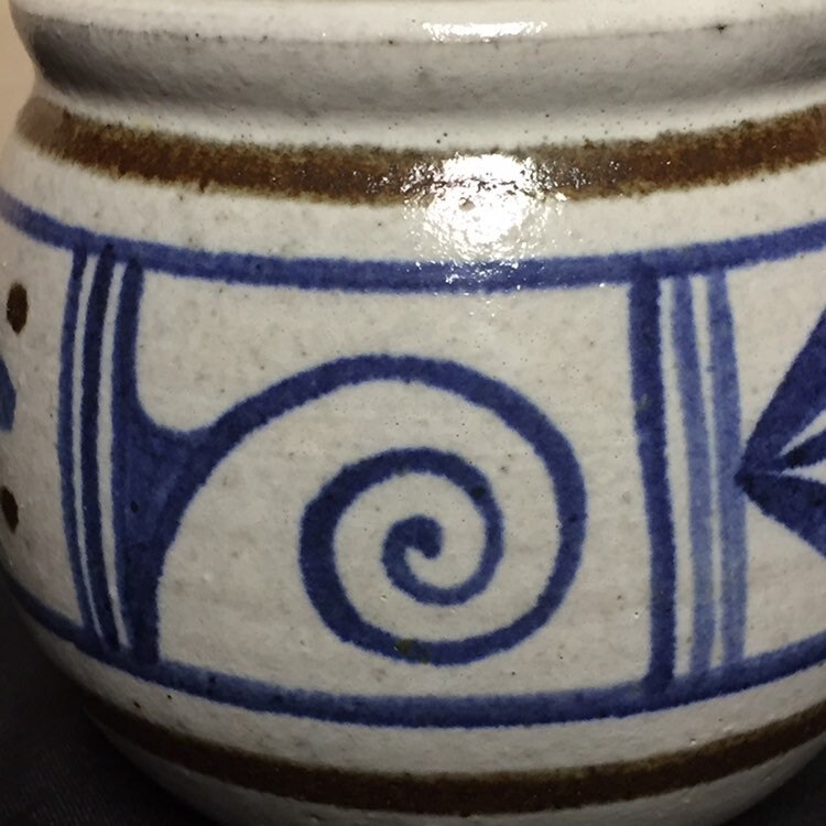 Sandstone Pottery Pot With Lid, Handmade by Made in Jerome Pottery