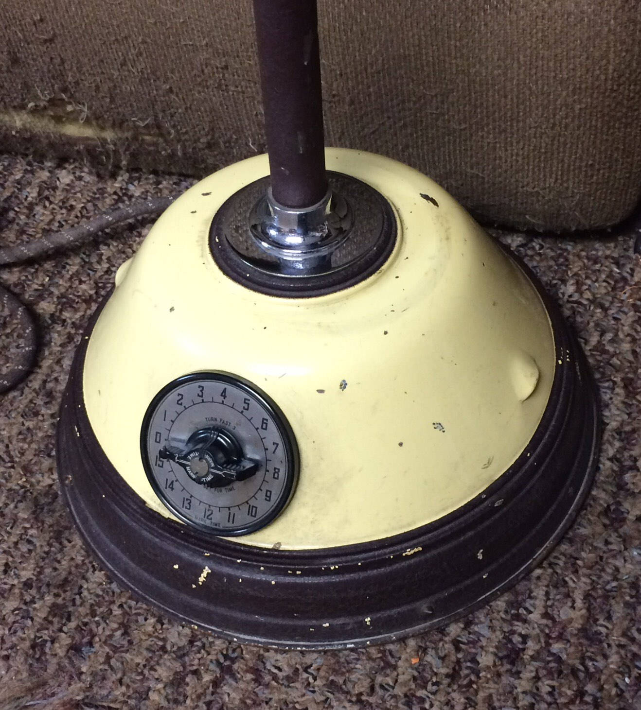 Vintage UNIQUE Mid Century Yellow Floor Lamp, Medical Light, Doctor