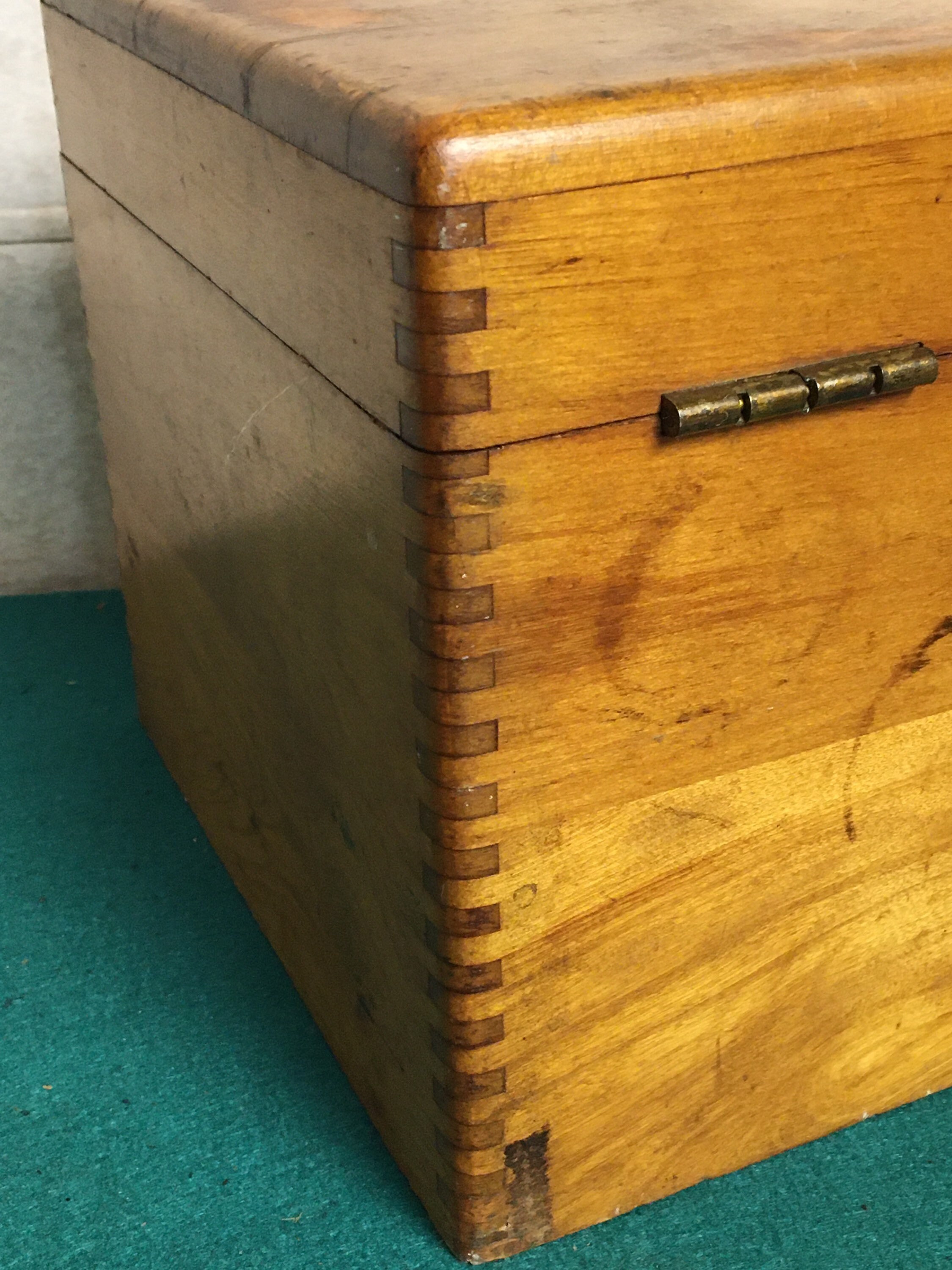 Antique Tabletop Writing Desk, Primitive Captain's Lap Desk, Portable