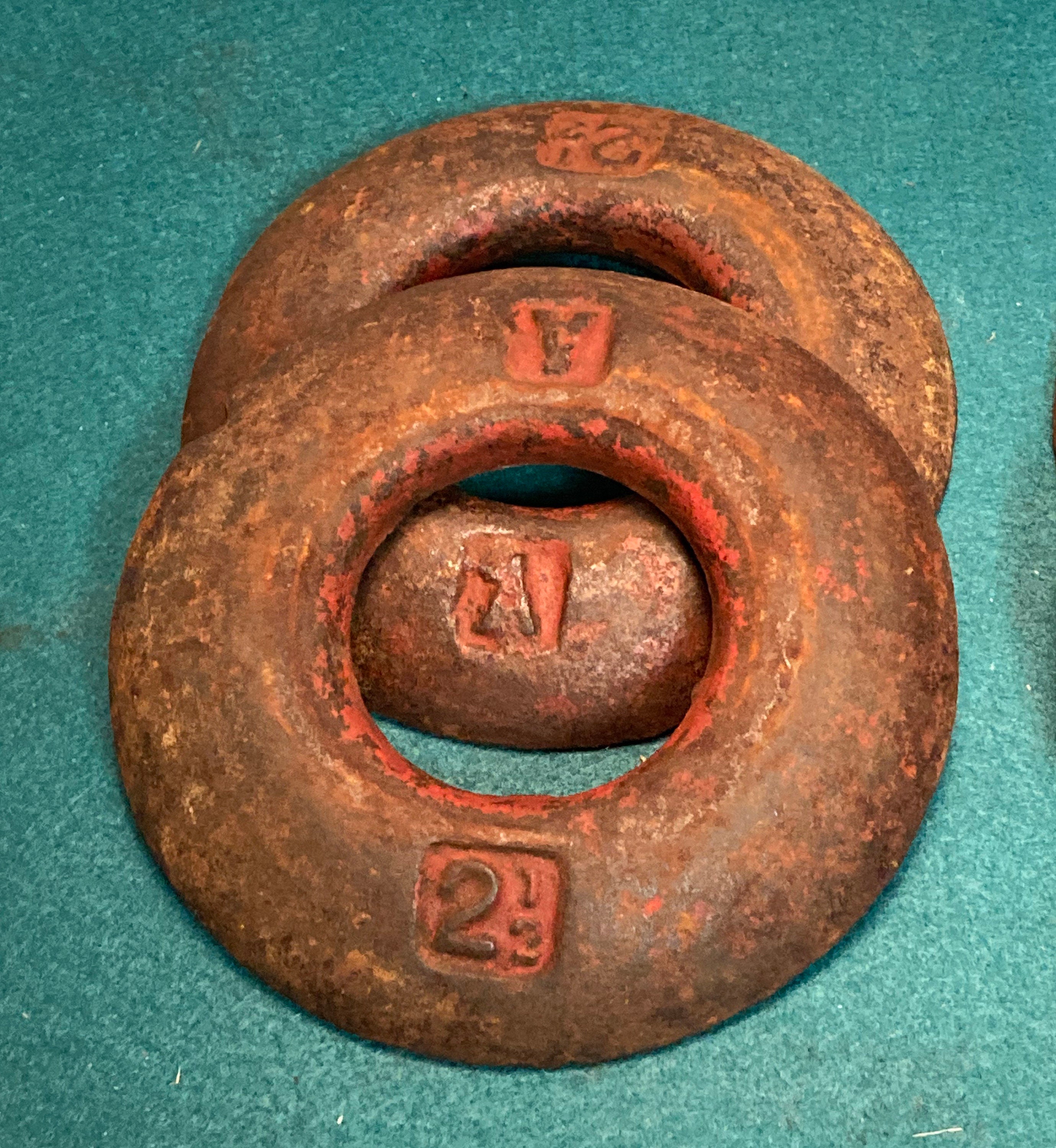 Antique Iron Pitching QUOITS, Outdoor Lawn Party Game, Amish
