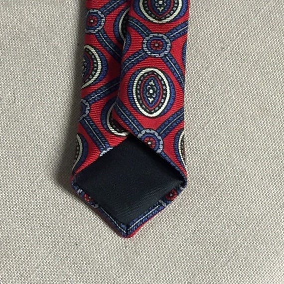 Wembley Silks Men's Tie, Silk Tie, Red Tie with B… - image 7