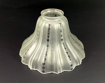 Translucent Glass Hanging Pendant Light Shade, 7" Diameter, 2-1/4" Fitter