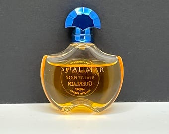 17 Guerlain Shalimar Perfum Mini Bottle, 0.17 fl oz, almost full