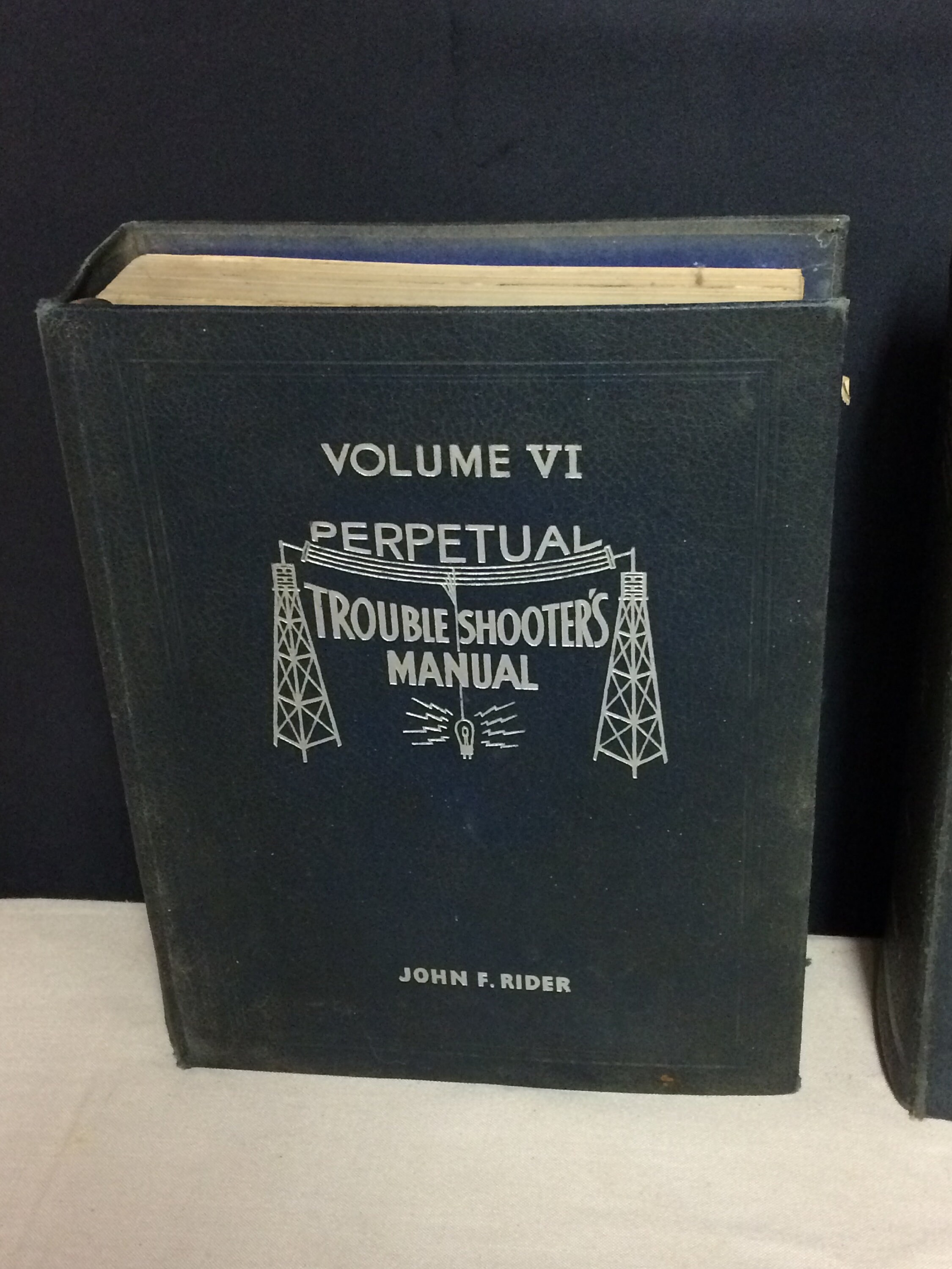 Radio Repair Manuals, Set of 2 John F. Rider Perpetual Trouble Shooters
