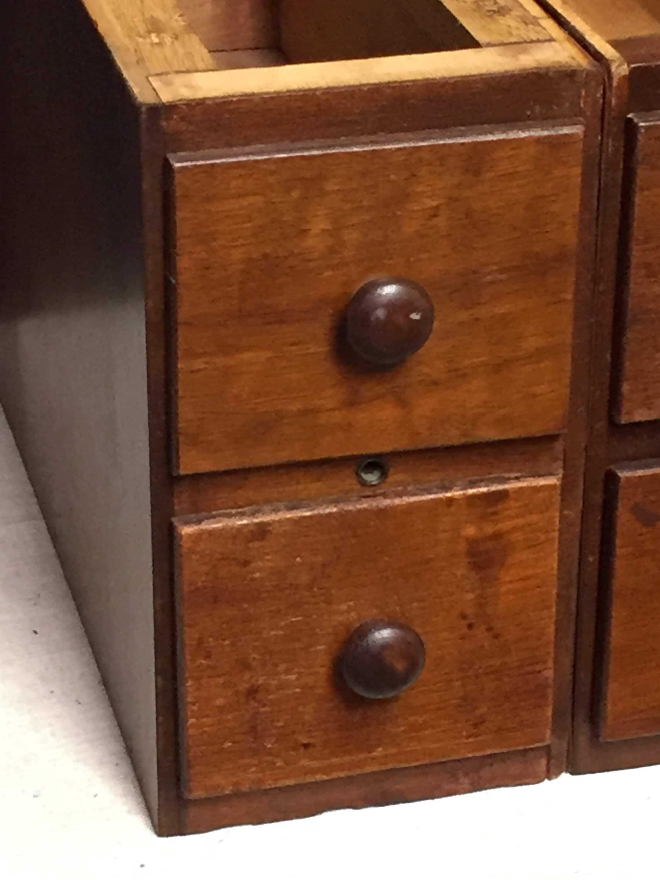 Set of 4 Singer Sewing Machine Wooden Drawers with the Original Frames