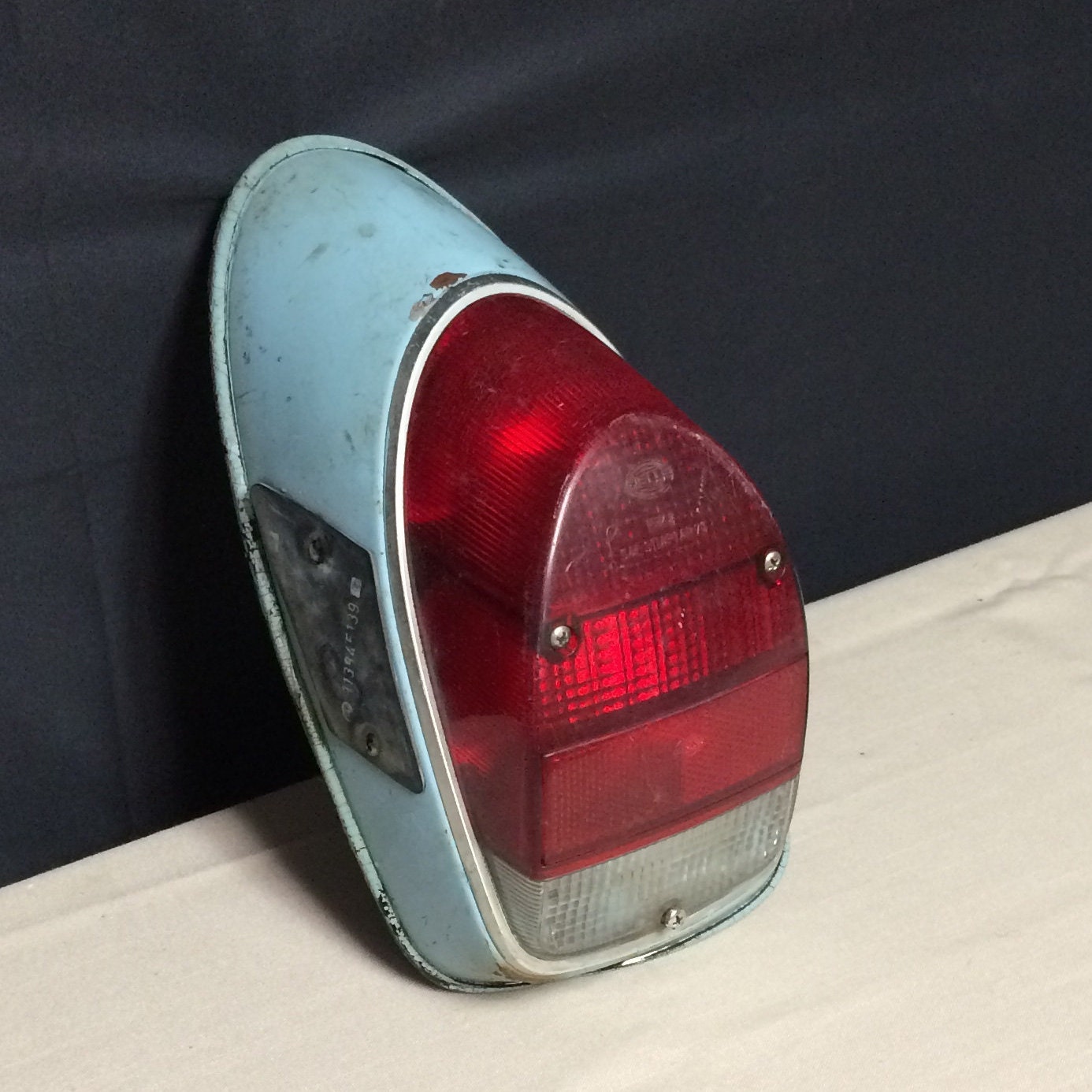 Original 19701972 VW Beetle Tail Light Assembly Complete, Robin Egg