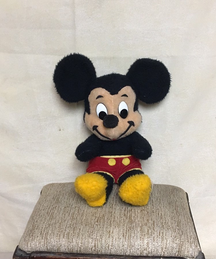 Mickey Mouse Stuffed Toy, Walt Disney Characters, California Stuffed Toys, 1950's Mickey Mouse