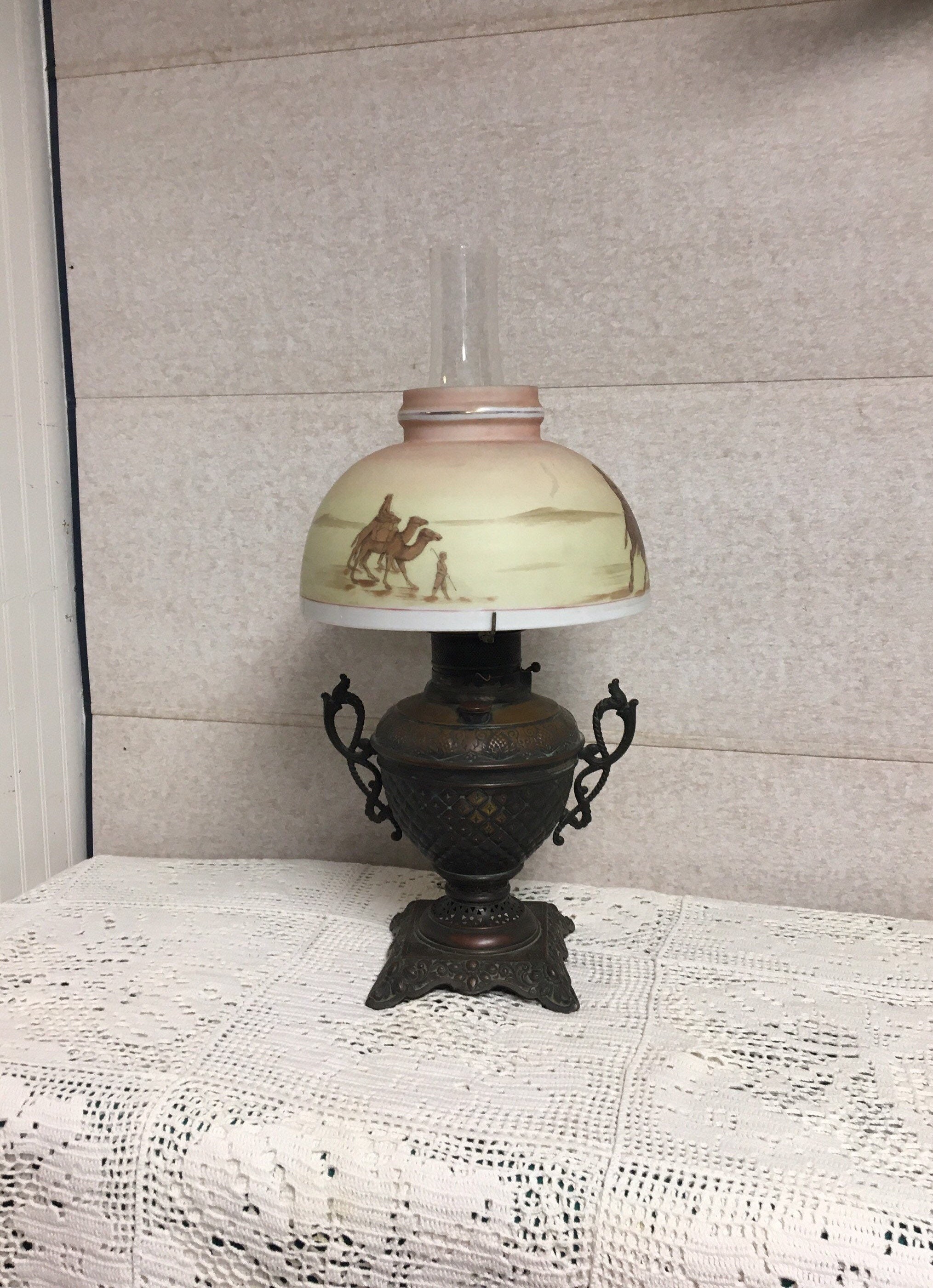 Copper Kerosene Lantern, Oil Lamp, Decorative Desk Lamp, Paraffin Oil Lamp, Wick  Lamp, Kerosene Lamp, Turkish Gas Lamp, Aladdin Oil Lamp 