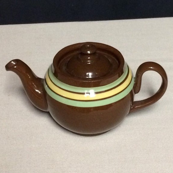 English ALB Pottery Brown Betty Tea Pot, Handmade Teapot, Alcock