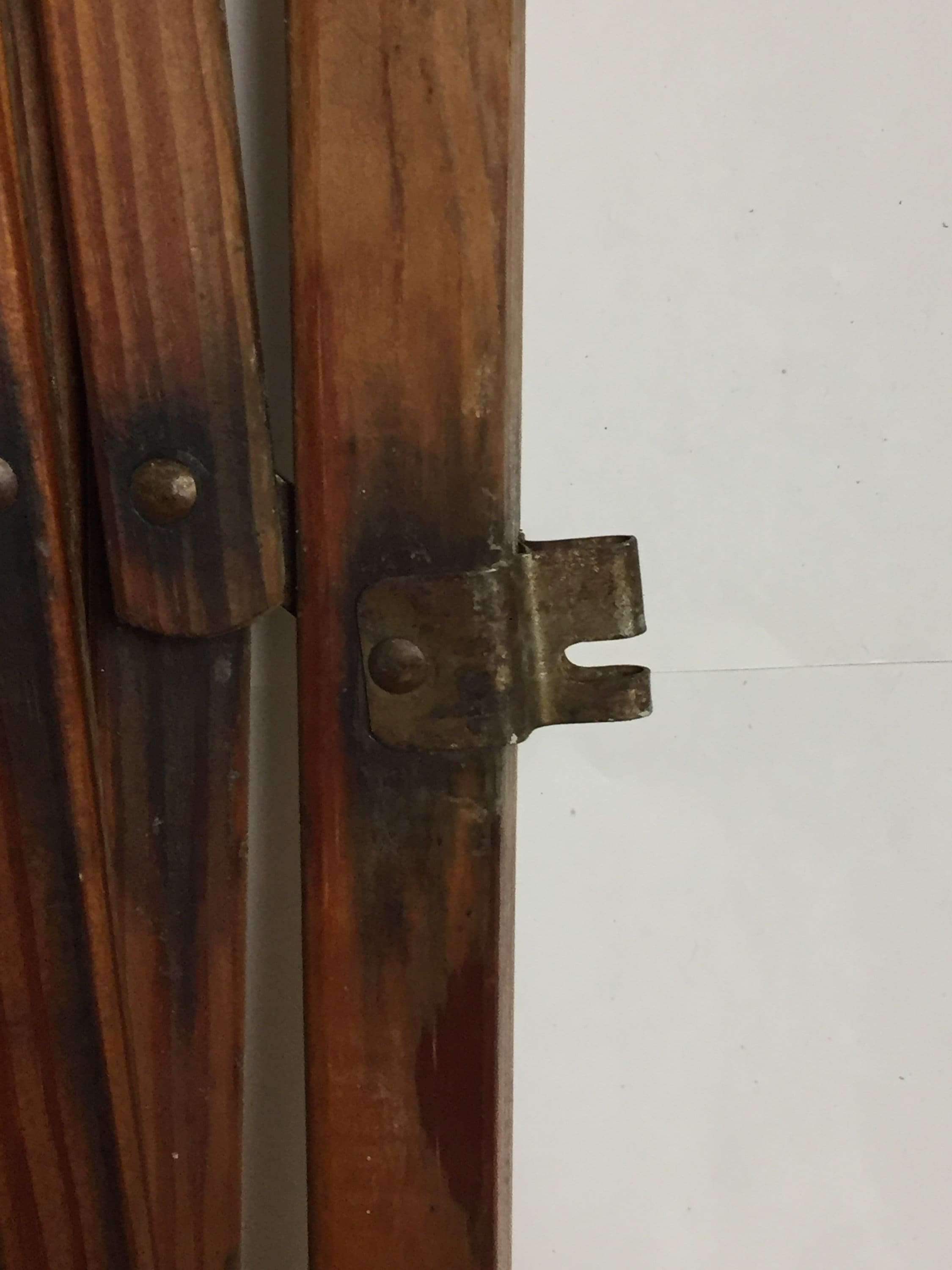 Vintage Wooden Folding Safety Gate, Expanding Gate, Accordion Gate, C. J. Johnson Co. Bradford, Pa