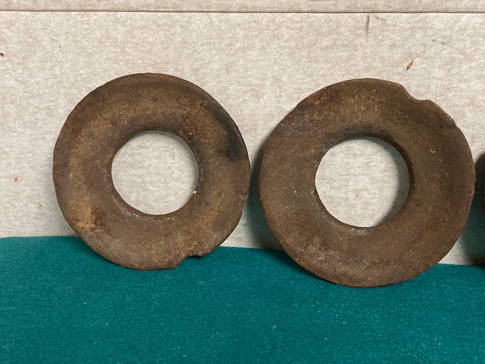 Antique Iron Pitching QUOITS, Outdoor Lawn Party Game, Amish