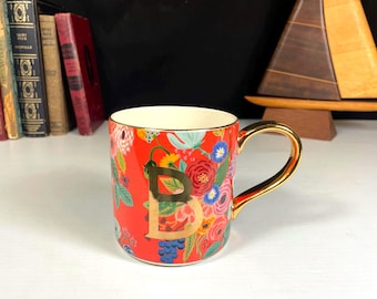 Rifle Paper Co. for Anthropologie "B" Mug, Garden Party