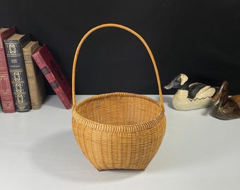Ikebana Bamboo Basket for Flower Arranging
