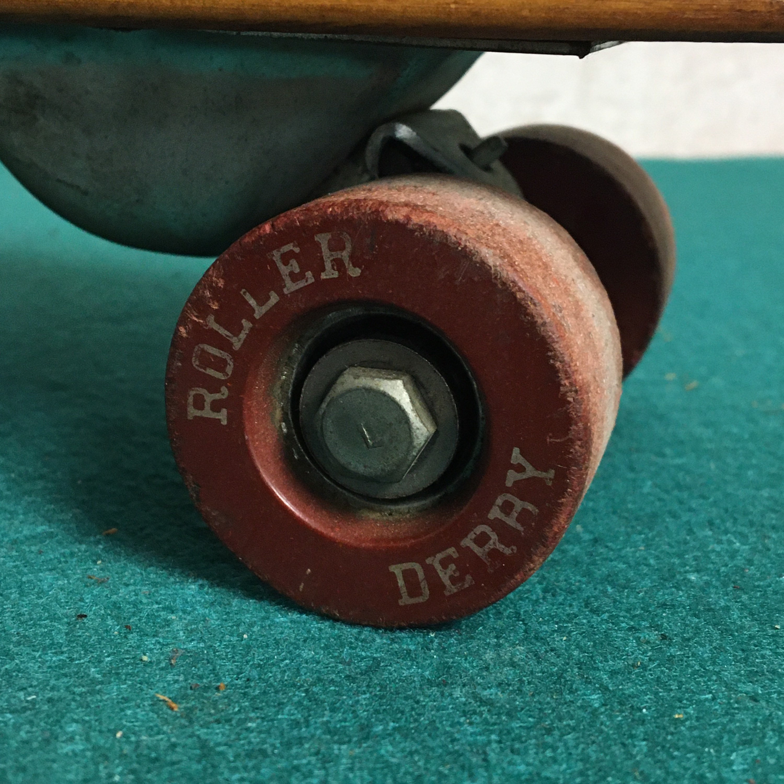 1950'S Mustang Roller Derby 15 Wooden Skateboard, Retro Steampunk