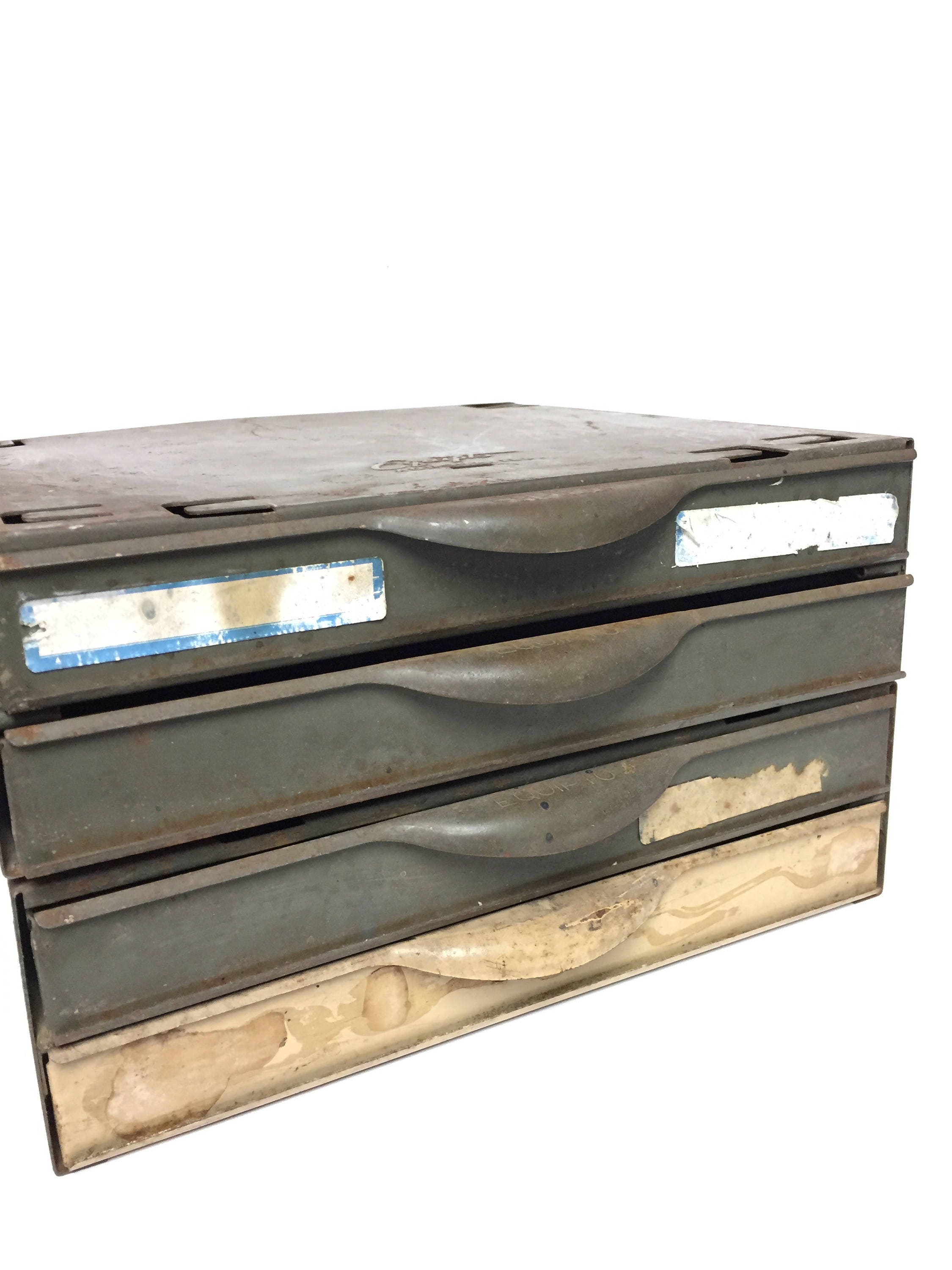 EQUIPTO Industrial 4 Drawer Green Steel Parts Automotive