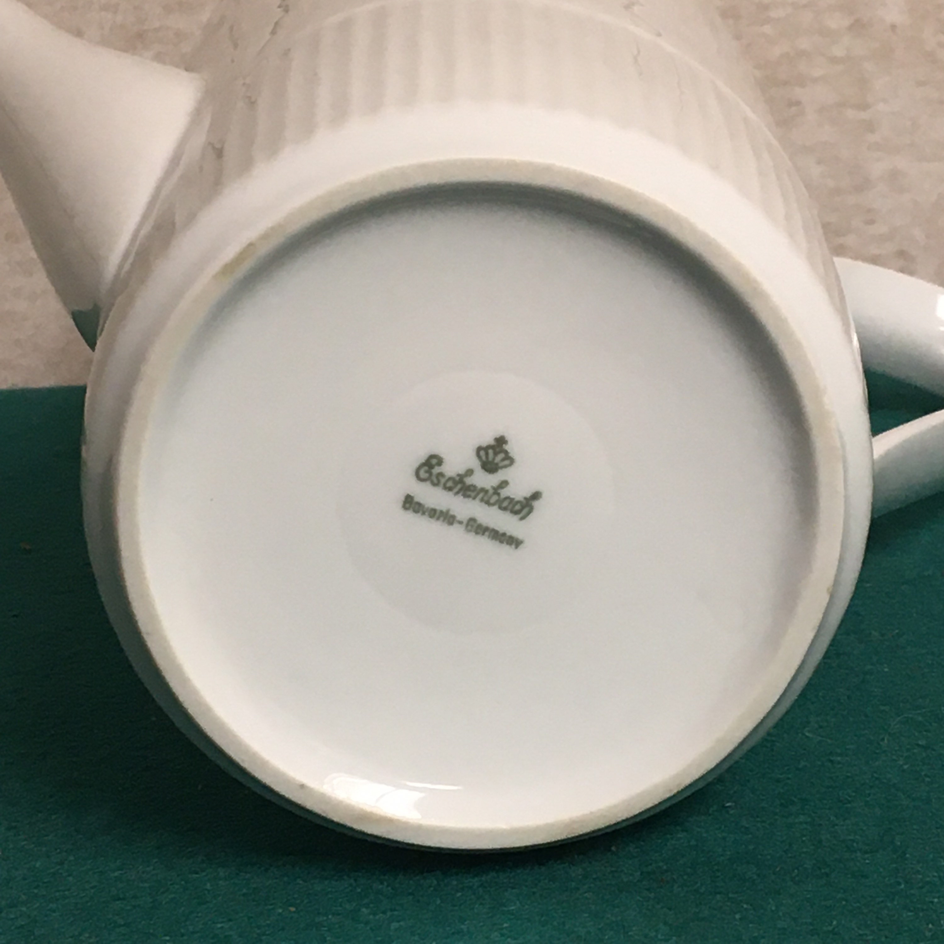 Eschenbach Bavaria Germany Porcelain Coffee Pot, Made in Germany, Mid