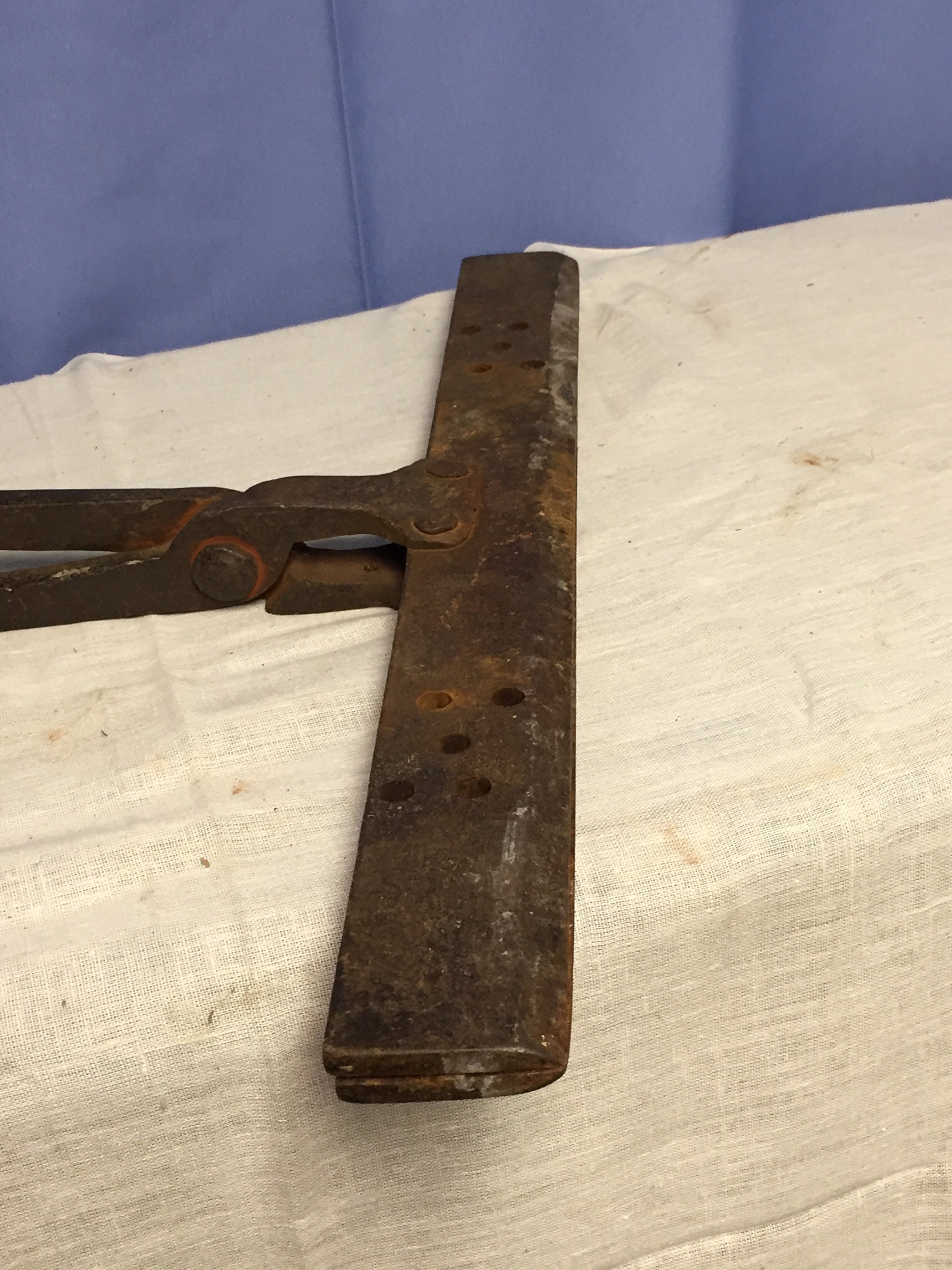 Vintage 18 Tinsmith Metal Roofing Seam Bending Tongs Tool Roof Edge