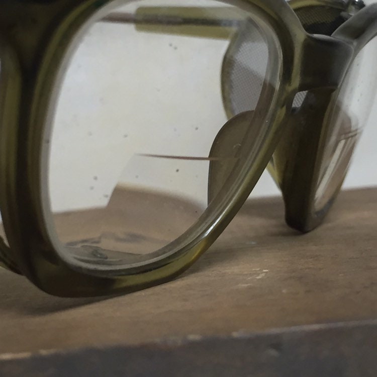 Retro Horn Rim U.S. Safety Glasses with Side Screens, Z87 Safety