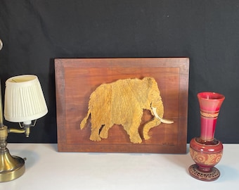 Woolly Mammoth Wooden Puzzle Art, Wall Hanging