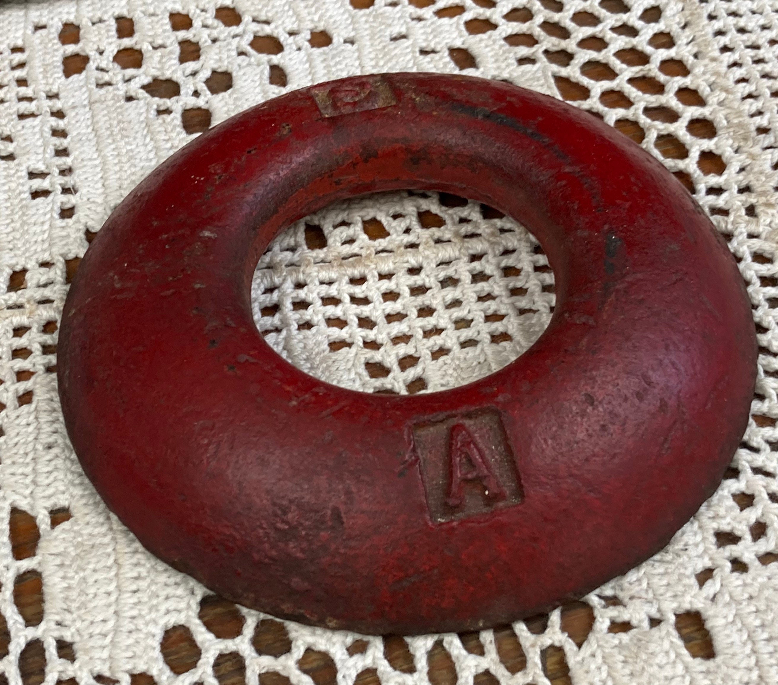 Antique Iron Pitching QUOITS, Outdoor Lawn Party Game, Amish