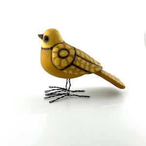 Folk Art Bird Yellow