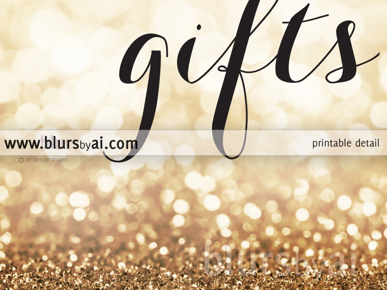Printable sign cards and gifts rose gold gold | Etsy