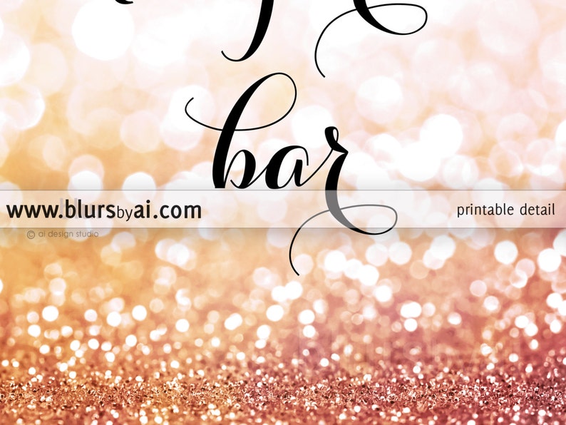 Printable sign margarita bar sign gold glitter sign | Etsy