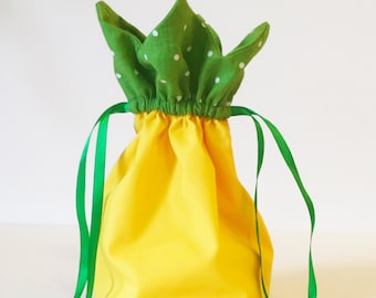 Pineapple Drawstring Pouch Sewing Pattern PDF File