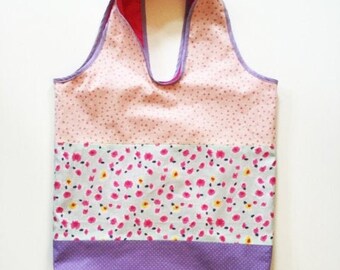 Colour Block Shopping Bag Sewing Pattern PDF File