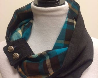 Button Band Cowl Pattern PDF File