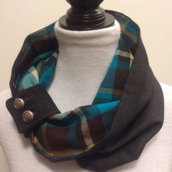 Button Band Cowl Pattern PDF File