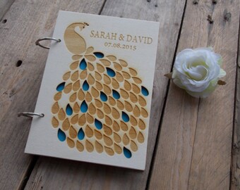Wedding Guestbook "Peacock"