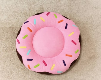 Pink Cream chocolate Donuts Bed~~!!! Unique,Lovely Dog & Cat ..Pet Bed~!! /  Large ,X-Large Size