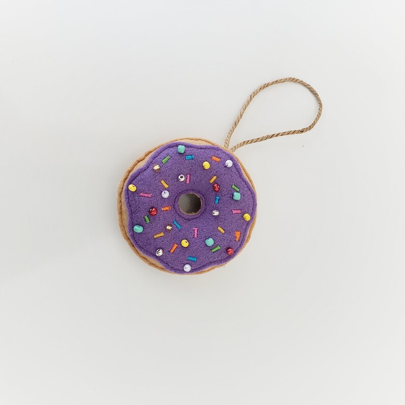 Donuts Ornament / Felt Food Ornament / Christmas Ornament image 8