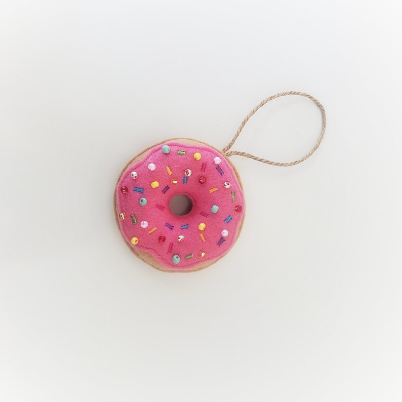 Donuts Ornament / Felt Food Ornament / Christmas Ornament image 4