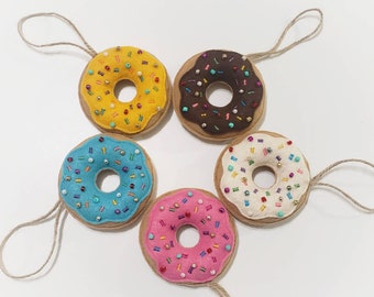 Donuts Ornament / Felt Food Ornament / Christmas Ornament