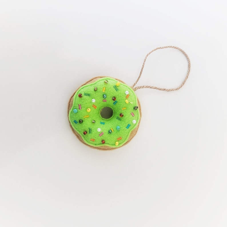 Donuts Ornament / Felt Food Ornament / Christmas Ornament image 7