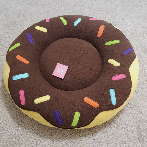 Chocolate Donuts Bed~~!!! Unique,Lovely Dog & Cat ..Pet Bed~!! / X-Small , Small , Medium Size