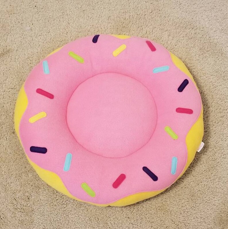 Pink Donuts Bed Uniquelovely Dog & Cat ..pet Bed / Etsy UK