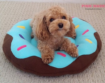 Mint Chocolate Donuts Bed~~!!! Unique,Lovely Dog & Cat ..Pet Bed~!! / X-Small , Small , Medium  Size