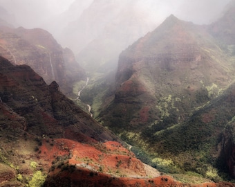 Fine Art Photograph, Waimea Canyon I, Minimalist fine art nature, oversized wall decor, landscape photography, large wall art