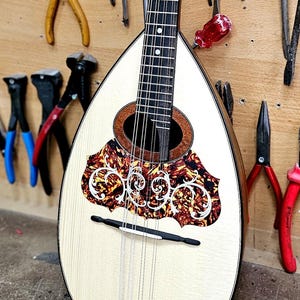 Custom Mandolin | Handmade Antique "Mourtzinos" Style Professional Greek Round Back Mandolin