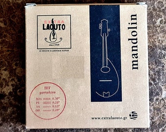 Mandolin Set of Strings | Mandolin Strings Extra Laouto Silver Set 0,09