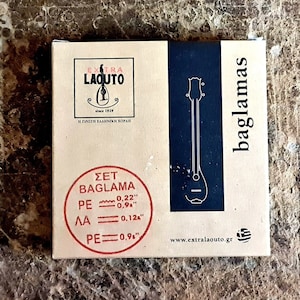Baglama Set of Strings | Baglama Strings Extra Laouto Silver Set 0,09