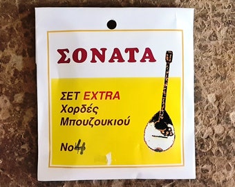 8 String Bouzouki Set of Strings | 8 String Bouzouki Strings Sonata Extra Silver Set 0,11