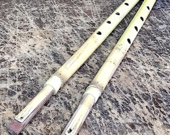 Diavlos grecs | Double flûte traversière professionnelle grecque antique faite main