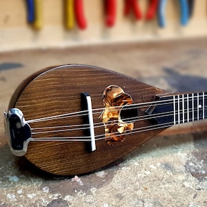 Original Baglamas | Handmade Traditional 6 String Greek Solid Bopdy Baglamas