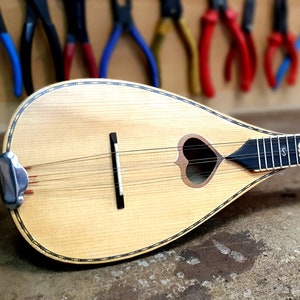 Benutzerdefinierte Tzouras | Handgemachte Custom Designed Professional 6 String griechischen Solid Body Tzouras
