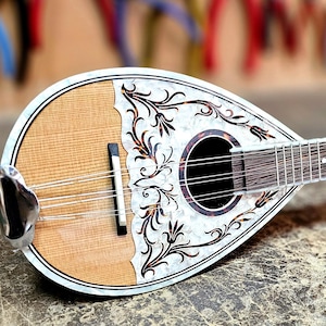 Professional Baglamas | Handmade Premium Quality Professional 6 String Greek Baglamas