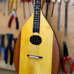 Original Bouzouki 3/4 size | Handmade Traditional Solid Body Carved 6 String Greek Old Style Bouzouki